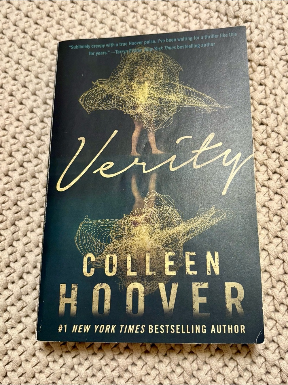 Verity Paperback Book - Black & Gold Cover